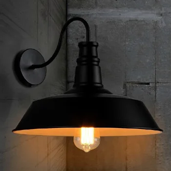Vintage wall lamp Industrial Edison Bulb indoor lighting bedside lamps wall lights for home diameter 25cm 110V/220V E27