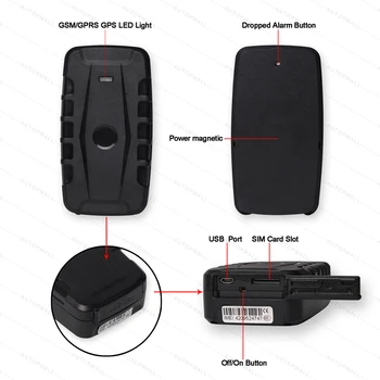 3G Car GPS Tracker LK209B Vehicle Tracking Device WCDMA Locator GSM GPRS Tracker 120 Days Standby Time Strong Magnet Waterproof