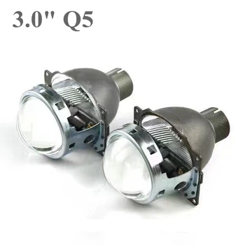 2pcs 3.0 inch H4Q5 Bi xenon Bixenon hid Projector lens metal holder D1S D2S D2H D3S D4S hid xenon kit headlight car headlight