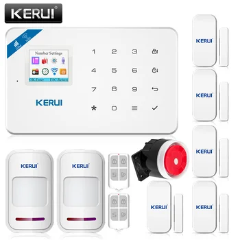 2017 Kerui W18 Wireless Wifi GSM IOS/Android APP Control LCD GSM SMS Burglar Alarm System For Home Security