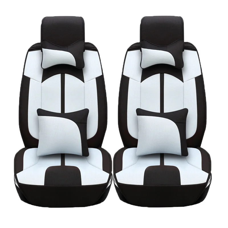 2 Pcs Linen car seat covers For Chrysler 300C 2016-2010 cruiser voyager300M Aspen Daytona car accessories styling