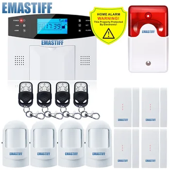 New G2B 99 Wireless+7 wired zones Wireless GSM SMS Home Security Intruder Alarm System Russian/French/Spanish/ English Voice