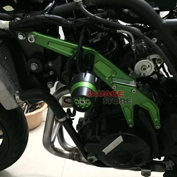 For KAWASAKI NINJA300-2016, NINJA 250R 2013-Motorcycle Frame Slider Crash Protector Falling Protection Green