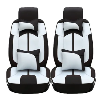2 Pcs Linen car seat covers For Ssangyong Rodius ActYon Rexton Korando Tivolan XLV car accessories styling