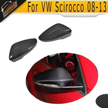 For Scirocco Carbon Fiber Side mirror covers Caps for VW Scirocco 2009 2010 2011 2012 2013 Not fit R