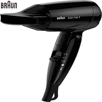 Braun HD130 foldable Handle Electric Hair Dryer Ultra Quiet Fast Drying Sleek and Stylish Design Hair Protector