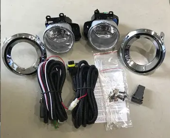 EOsuns halogen fog lamp for TOYOTA prado, OEM design with harness, wiring kit, chrome fog lamp cover and switch