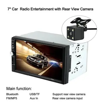 Double 2 Din Car Stereo MP5 MP3 Player Radio Bluetooth USB AUX + Parking Camera Car Interior YYH*  Vicky