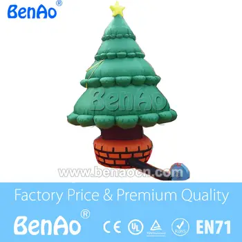 X103 Fast free+blower Inflatable Christmas tree/Custom christmas inflatable tree with yellow star/inflatable christams