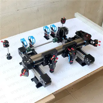 Belt drive linear guide rail for cnc laser cutting machine  with slots slide stage CO2 laser mechanical parts whole set