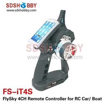 FlySky FS-iT4S 2.4G 4CH RC Car Boat Radio System Remote Controller Transmitter Touch Screen Including iA4B Receiver Sensors