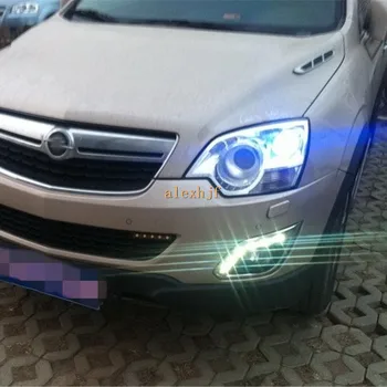 July King LED Daytime Running Lights DRL Case for Opel Antara 2011~ON, LED Front Bumper Fog Lamp With Cover, 1:1 Replacement