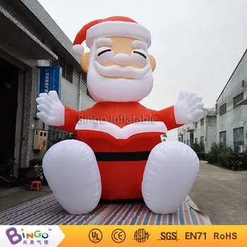 Outdoor party events 16Ft. giant inflatable Christmas santa cartoon sitting Christmas decoration-16Ft.-5M high toy