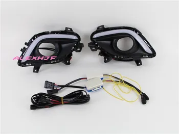 July King LED Guide Light Daytime Running Lights DRL, LED Fog Lamp with Yellow Turn Light case for Mazda 6 ATENZA 2013+