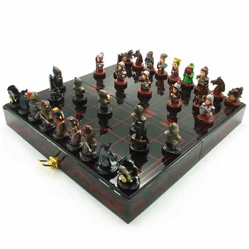 Cartoon Resin Doll Chinese Chess of Three Kindoms Original Design Handmade Crafts Gift Ornament Toy Chinese souvenir