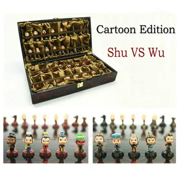 Cartoon Resin Doll Chinese Chess of Three Kindoms Original Design Handmade Crafts Gift Ornament Toy Chinese souvenir