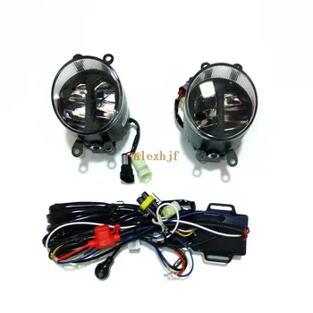Yeats 1400LM 24W LED Fog Lamp, High-beam and Low-beam + 560LM DRL Case For Peugeot 107 2012 ~ON, Automatic light-sensitive