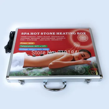Selling! 29pcs/set body Massage stones massage stone set hot stone jade massage plate with heater box