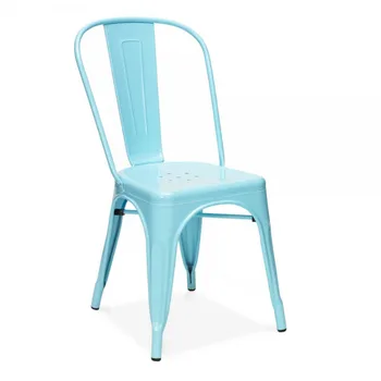 Steel Blue Powder Coated Side Chair