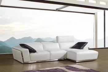 Cow genuine leather sofa set living room sofa sectional/corner sofa living room furniture couch sofas shipping to port