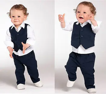 Children Suits Baby Toddlers Boy Formal Wedding Pageant Suit For 6M-5Yrs