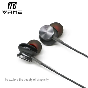 Vrme Earphone Super Bass Music Headset Durable Wire Volume Control Sport Earphones and Headphone with Microphone for Cell Phones