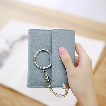 2017 Women Short Wallets Card Holder Hasp Synthetic Leather Fashion Money Purse Casual Coin Pocket for Female