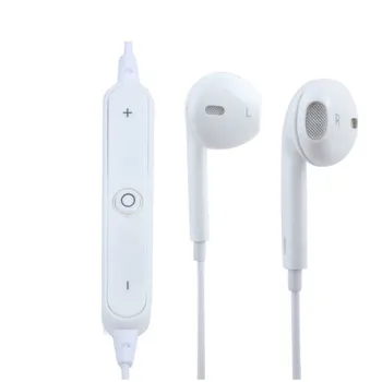 2017 S6 Bluetooth Headset Wireless Earphone Headphone with Microphone for Samsung Galaxy iPhone HTC Sony Xiaomi Mobile Phone