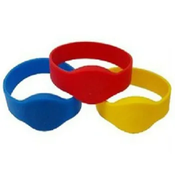 12.56Khz Bracelet Reader Waterproof Silicone RFID Wristband Water Park And Sauna