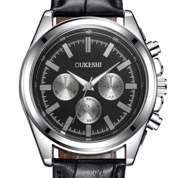 2017 Brand Men Fashion Leather Watches Luxury Men Quartz Business Wristwatches Relogio Masculino Clock
