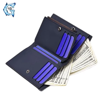 GLIKONG 2017 Fashion Style Men's Wallet PU Leather Wallet For Men Business Card Holder Male Clutch Bag Zipper Coin Purse For Men