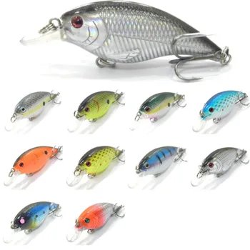 WLure Fishing Lure Hard Bait Tight Wobble Fast Floating Tank Tested 9.4g 7.6cm Crankbait C657