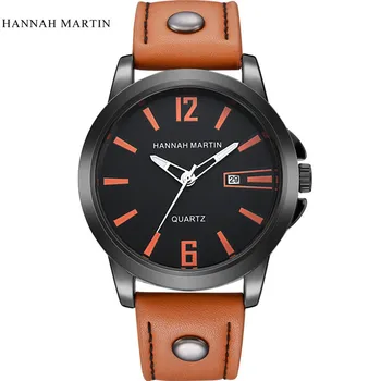 Men Watch Luxury Leather Stainless Steel Sport Quartz Wrist Watch relogio masculino DropShipping #20
