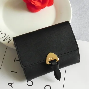 KYERIVS New Pu Leather Ladies Purse Short Female Wallet Purse Women Card Holder Small Wallets Mini Fashion Wallet Women Purses