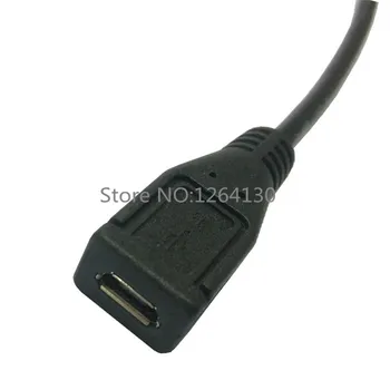 0.25M 90 Degrees Micro USB Male to Female USB Cable Extend Converter Adapter