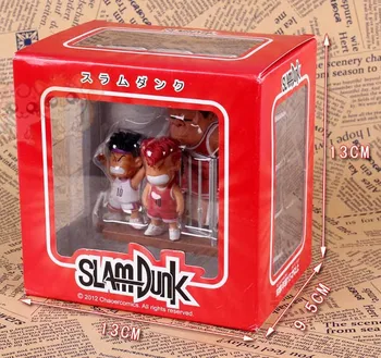 Slam dunk figure 5 box/set 9.5 cm slam dunk pvc action figure shohoku sakuragi scene collection Doll toy