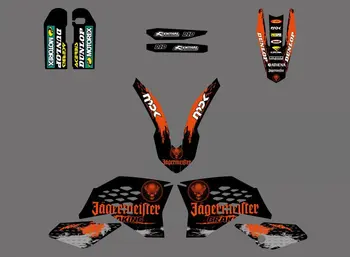 0311 NEW STYLE TEAM GRAPHIC WITH MATCHING BACKGROUNDS FOR KTM SX SXF FULL SIZE MODEL 2007-2010 EXC XC FULL SIZE MODEL 2008-2011