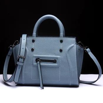 23xCM The New 2016 Leather Handbag Import Smiling Face Bag Shoulder Bag women handbag A2438