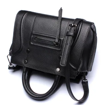 23xCM The New 2016 Leather Handbag Import Smiling Face Bag Shoulder Bag women handbag A2438
