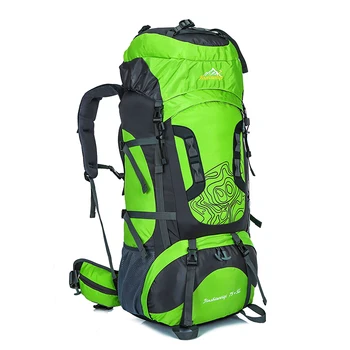 JINSHIWEIQI 80L Large Outdoor Backpack Waterproof Unisex Nylon Travel Bags Camping Rucksack Hiking Climbing Backpacks Sport bag