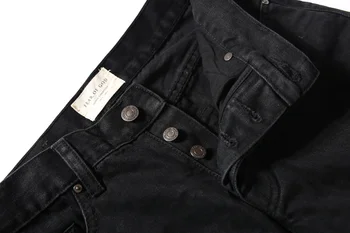 New Mens Designer Clothes Famous Brand Slp Ankle Zipper Justin Bieber Rockstar Black Distressed Ripped Skinny FOG Jeans