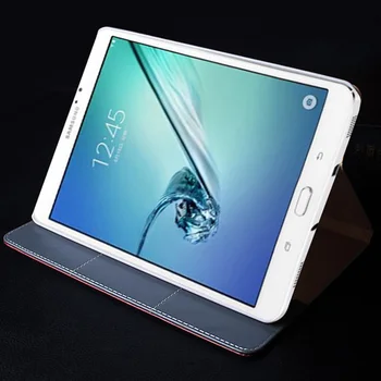 Luxury Tablet Cover Case For Samsung Galaxy Tab S2 9.7 SM-T810 T815 PU Leather Flip Book Stand Smart Cover +Wallet Card Holder