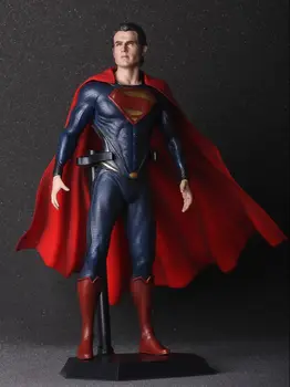 SAINTGI Superman V Batman Juguetes DC Marvel MAN OFSEEL Avengers Super Hero PVC 28cm Chariot Figures Action Figure Model