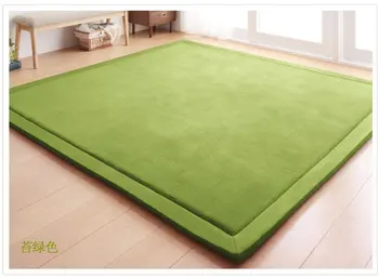 New 2CM Thick play mats coral fleece blanket carpet children baby crawling tatami mats cushion mattress for bedroom