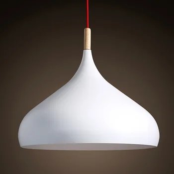 Japanese Pendant Lights Solid Brief White Nordic Light Iron Decorative Pendant Light Cafe Bar Living Room Hanging Lamp