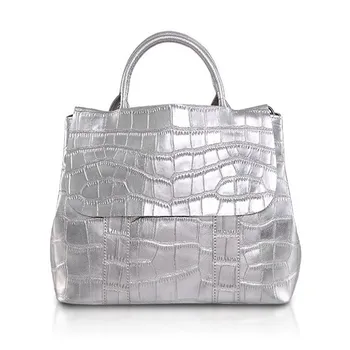 2017 New Lady Crocodile Embossed Leather Handbag Women European Style Shoulder bag
