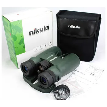 NIKULA 10X42 Powerful Binoculars No Night Vision Telescope Nitrogen Waterproof Teleskop Binoculo Zoom HD Long Range Bak4