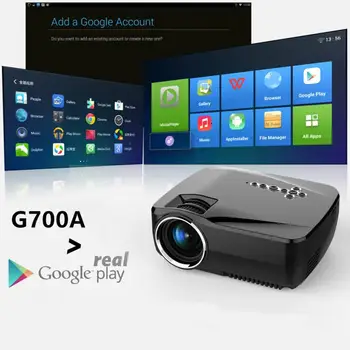 LED Home MulitMedia Theater Cinema Mini Projector For Android System Home Projector 800x480 1200 Lumens Remote Control #202