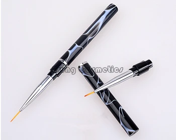 KEMEIS Nail tools painted draw line pen hook line drawing lines engraved pen black and white white acrylic line pen