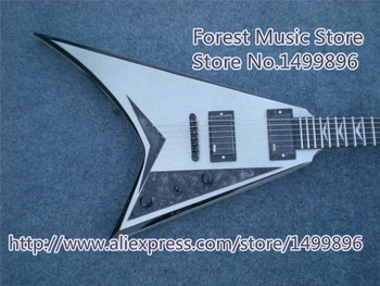 Silver Finish Chinese Jackson Flying V Guitars Electric Rosewood Fretboard Guitar Neck In Stock
